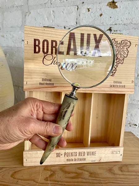 Lupa De Mano Con Mango De Cacho