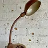 Lámpara Industrial Cuello De Cisne - U.S.A. 1940