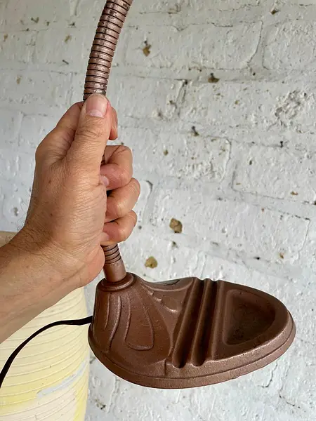 Lámpara Industrial Cuello De Cisne - U.S.A. 1940