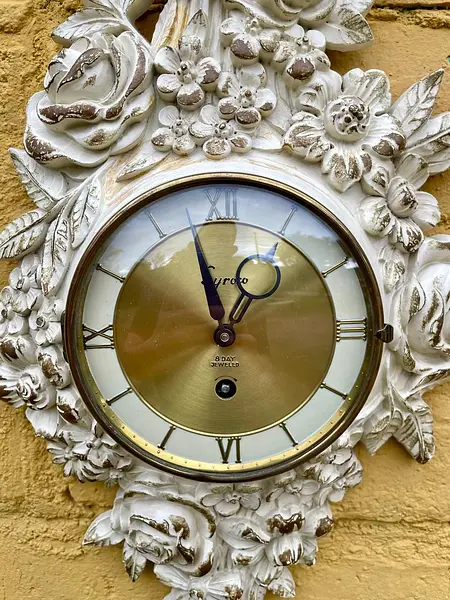 Reloj Syroco De Pared Cuerda 8 Dias - U.S.A. 1960