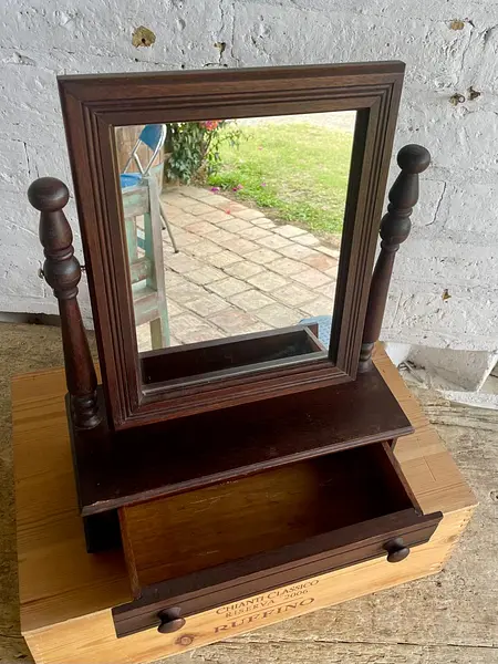 Espejo De Afeitar De Consola - Colombia 1940