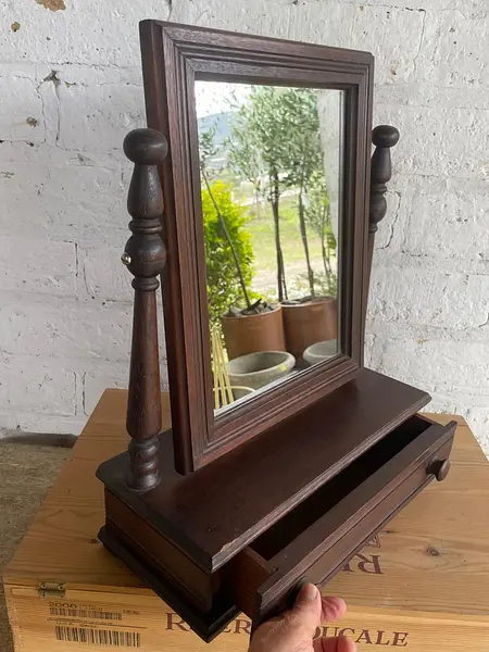 Espejo De Afeitar De Consola - Colombia 1940