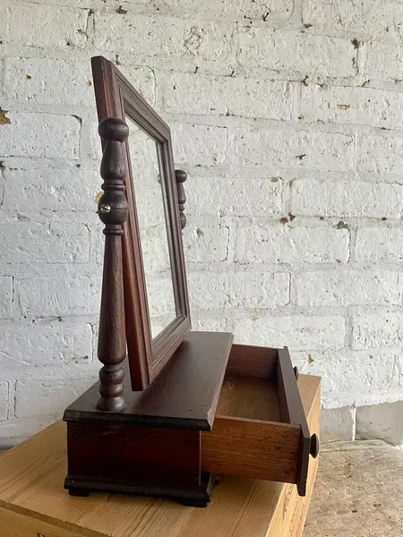 Espejo De Afeitar De Consola - Colombia 1940