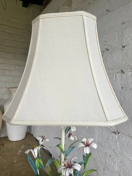 Lámpara Metálica Base En Alabastro Y Madera - Italia 1960