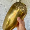Florero En Bronce Repujado - India 1940