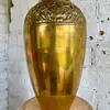 Florero En Bronce Repujado - India 1940