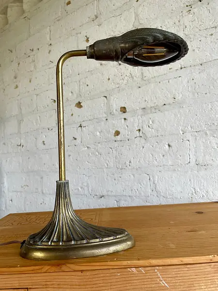 Lámpara De Escritorio Art Nouveau - Francia 1920