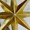 Estrella Tridimensional Dorada De Ocho Puntas