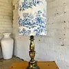 Lámpara De Mesa Y Caperuza Estilo Toile De Jouy
