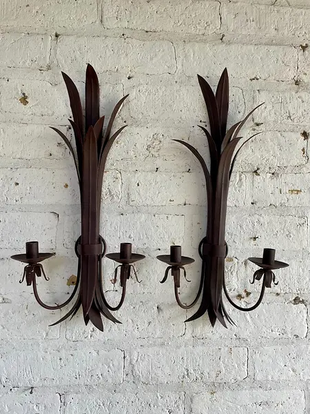 Candelabros De Pared 4 Velas - Filipinas 1990