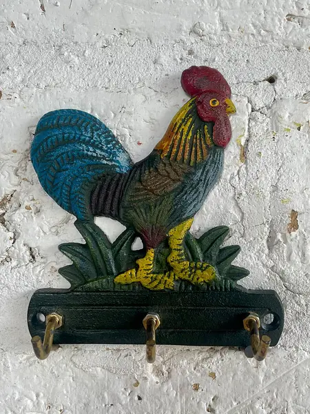 Perchero Pequeño Metálico De 3 Ganchos