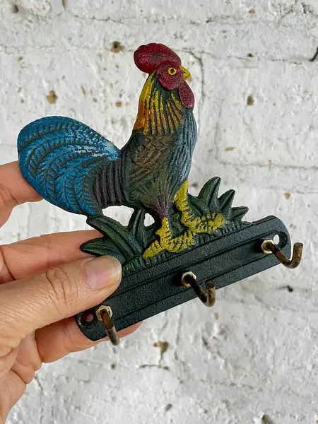 Perchero Pequeño Metálico De 3 Ganchos