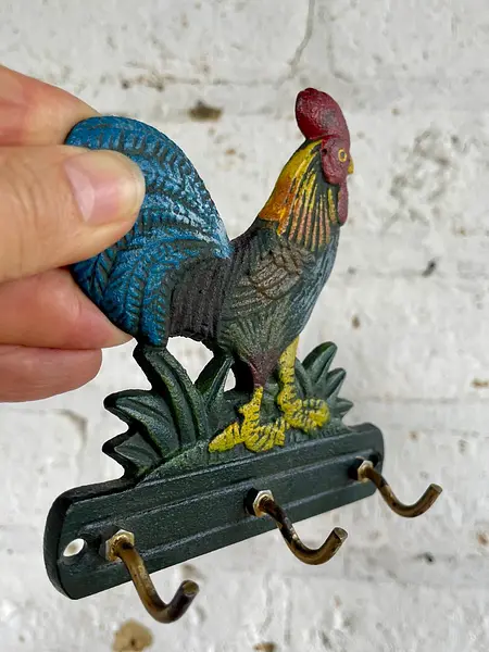 Perchero Pequeño Metálico De 3 Ganchos