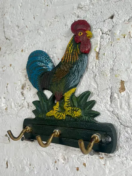 Perchero Pequeño Metálico De 3 Ganchos