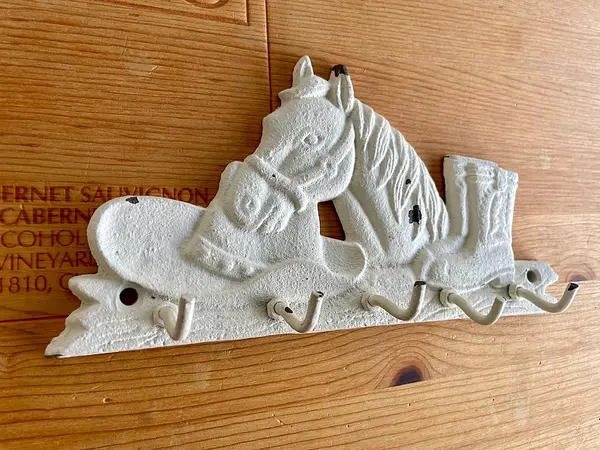 Perchero En Hierro Fundido 5 Ganchos