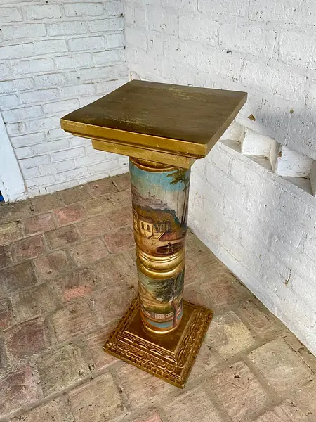 Columna Republicana En Madera - Colombia S Xix