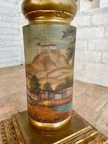 Columna Republicana En Madera - Colombia S Xix