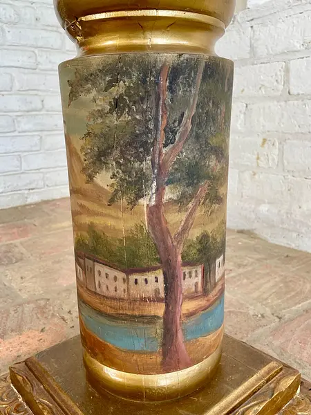 Columna Republicana En Madera - Colombia S Xix