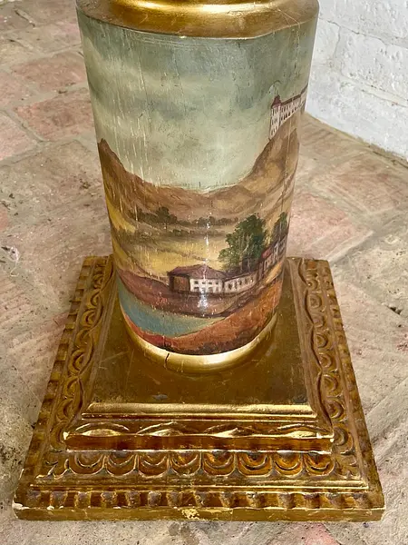 Columna Republicana En Madera - Colombia S Xix