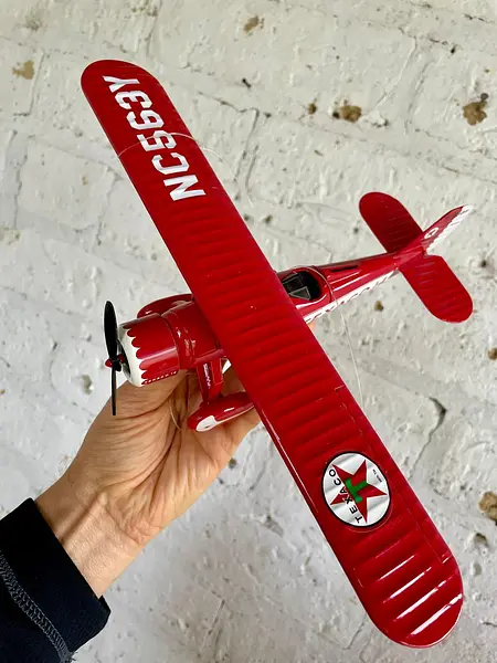 Avión De Colección Stearman Biplano - México 1995