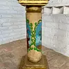 Columna En Madera Con Angeles Arcabuceros - Colombia S Xix