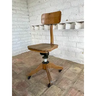 Silla De Mecanógrafo Giratoria Ajustable - Colombia 1930