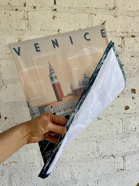 Tapiz De Venecia Con Góndolas