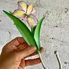 Orquídea Metálica Con Gancho De Colgar