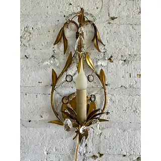 Lámpara De Pared De Una Luz - Italia 1980