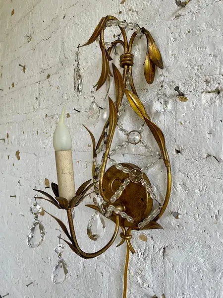 Lámpara De Pared De Una Luz - Italia 1980