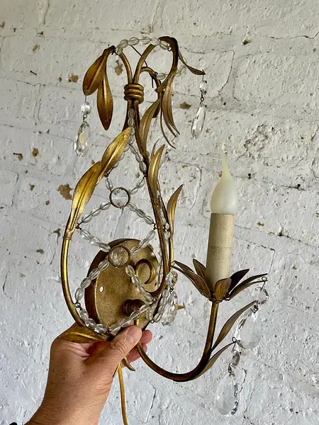 Lámpara De Pared De Una Luz - Italia 1980