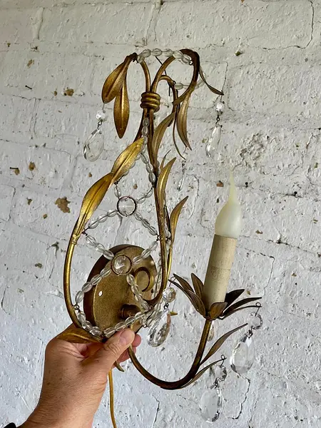 Lámpara De Pared De Una Luz - Italia 1980