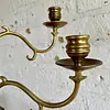 Candelabro En Bronce Con 3 Brazos Ajustables - India 1950