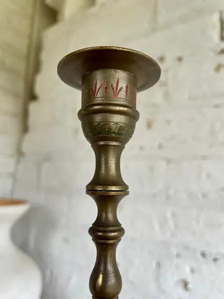Candelabro De Bronce Indio