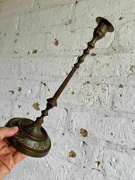 Candelabro De Bronce Indio