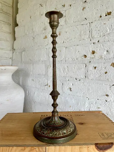 Candelabro De Bronce Indio