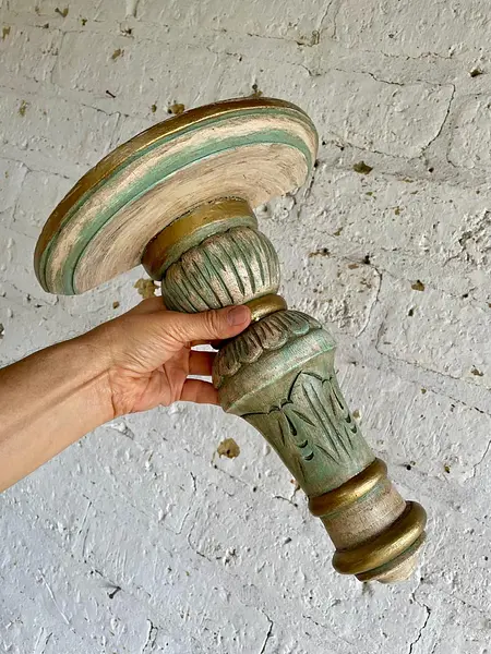 Revisar Repisa De Pared Rústica India Con Acabado Decapado