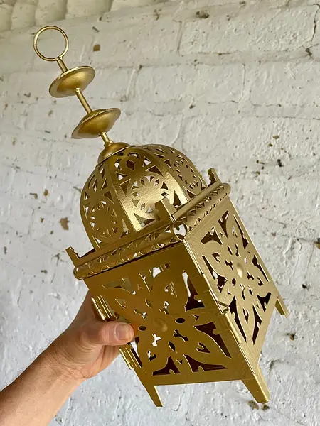 Farol Metálco Estilo Marroquí