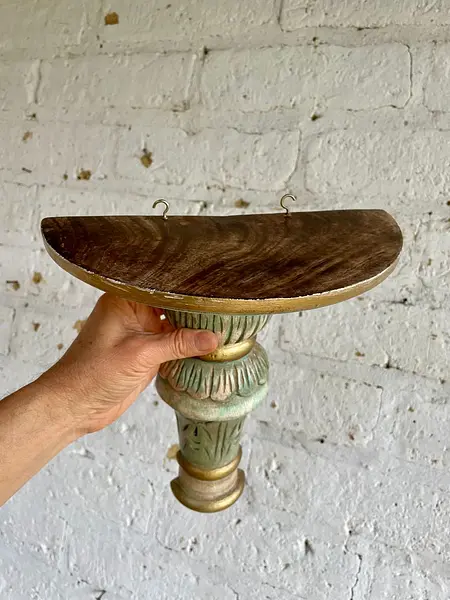 Revisar Repisa De Pared Rústica India Con Acabado Decapado