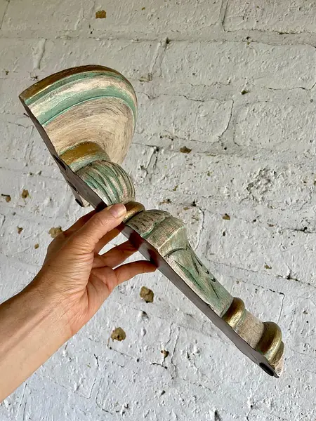 Revisar Repisa De Pared Rústica India Con Acabado Decapado