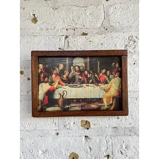 Ultima Cena Cuadro Rústico - Colombia 1960