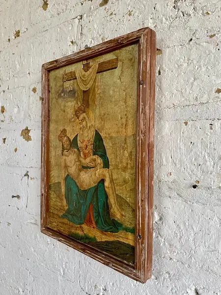 Icono Boyacense Estación Del Via Crucis - Colombia 1950