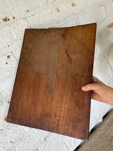 Los 7 Santos Sacramentos Cuadro Rústico - Colombia 1920