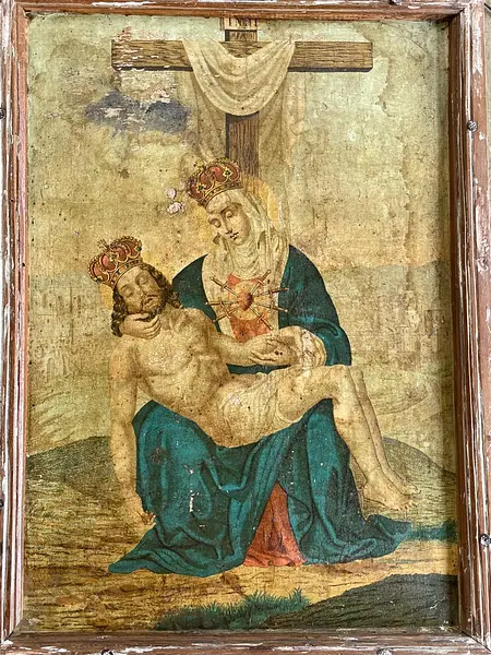 Icono Boyacense Estación Del Via Crucis - Colombia 1950