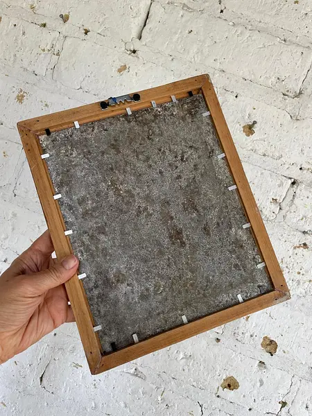 Revisar Cuadro San José Y Jesús En Lámina Metálica