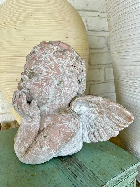 Angel Artesanal En Terracota