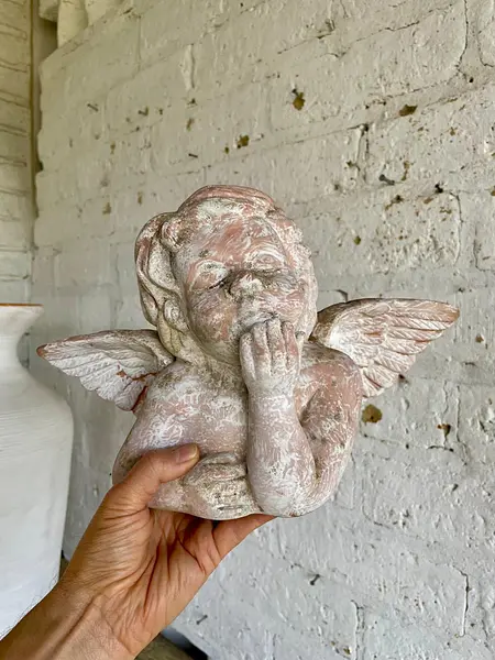 Angel Artesanal En Terracota