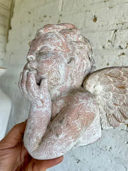 Angel Artesanal En Terracota