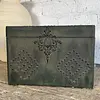 Caja En Madera Con Remaches Y Apliques - 1980