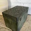 Caja En Madera Con Remaches Y Apliques - 1980